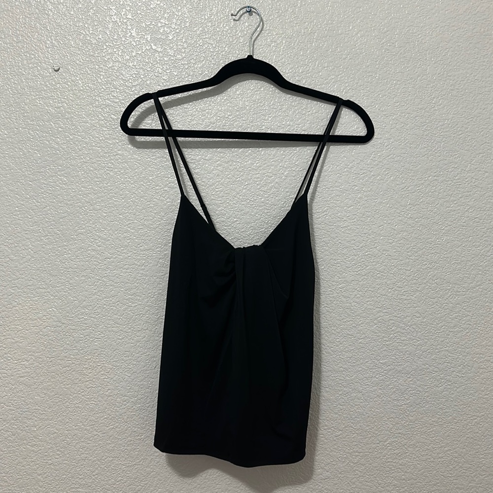 ❗️SOLD❗️banana republic • criss cross black tank top